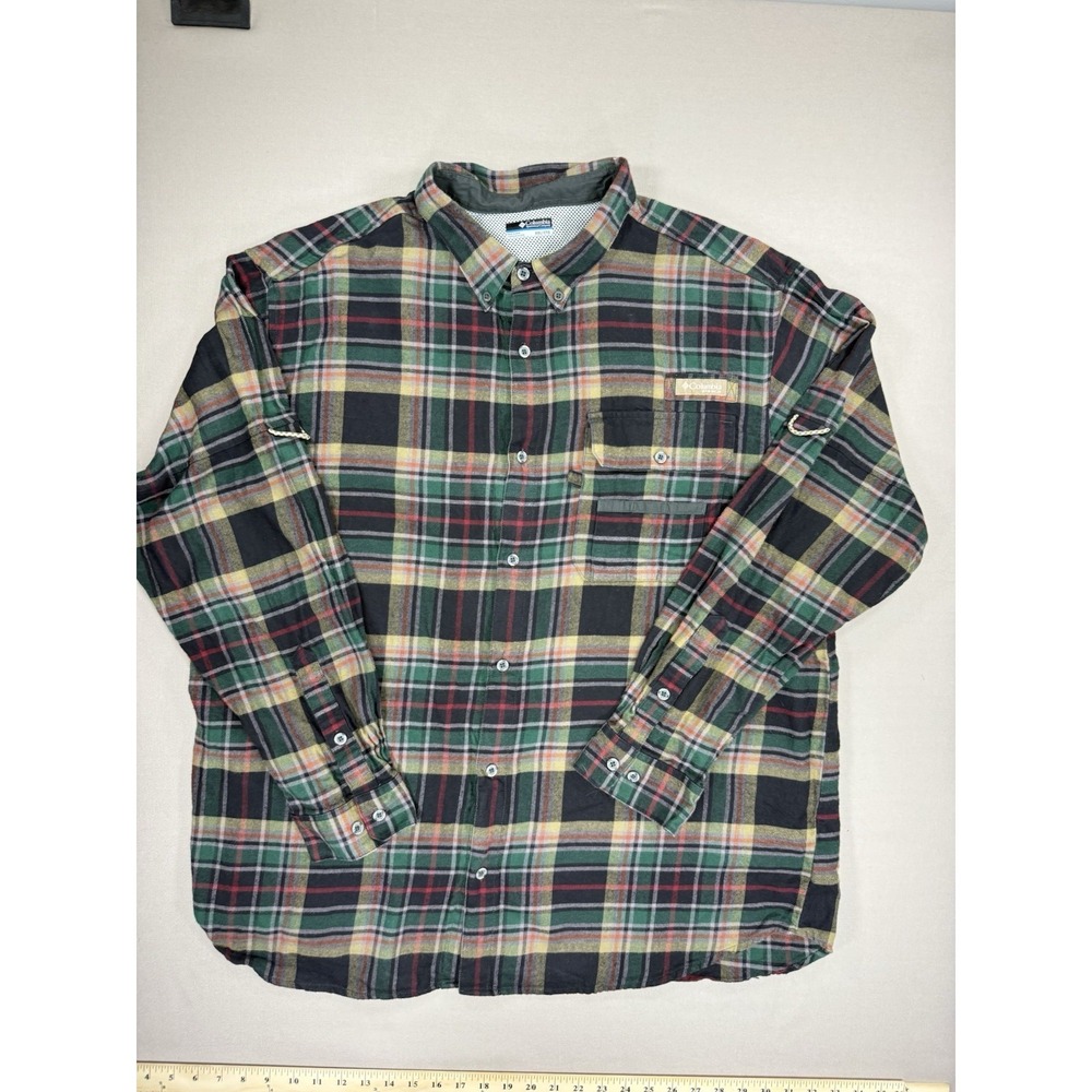 Columbia PHG Shirt Men's XXL Plaid Performance‎ Hunting Cotton Casual Outdoor